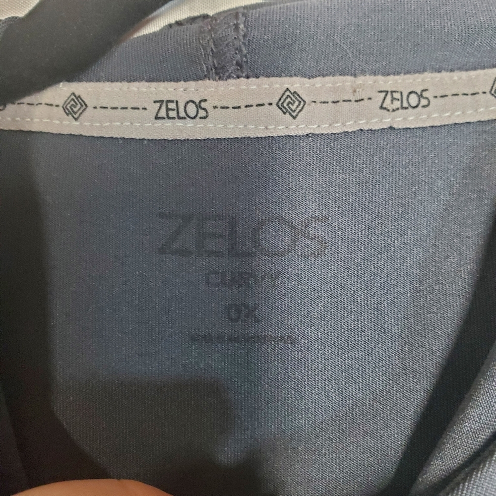 Zelos Gray and Purple Zip-Up Hoodie Size 0X - Picture 2 of 8